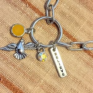 3/$10 Short Charm Believe Necklace & Earrings by paparazzi